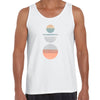Minimal Circle Print Tee Abstract Design Round Neck Funny Geometric Unisex Tank Top - Kuzi Tees