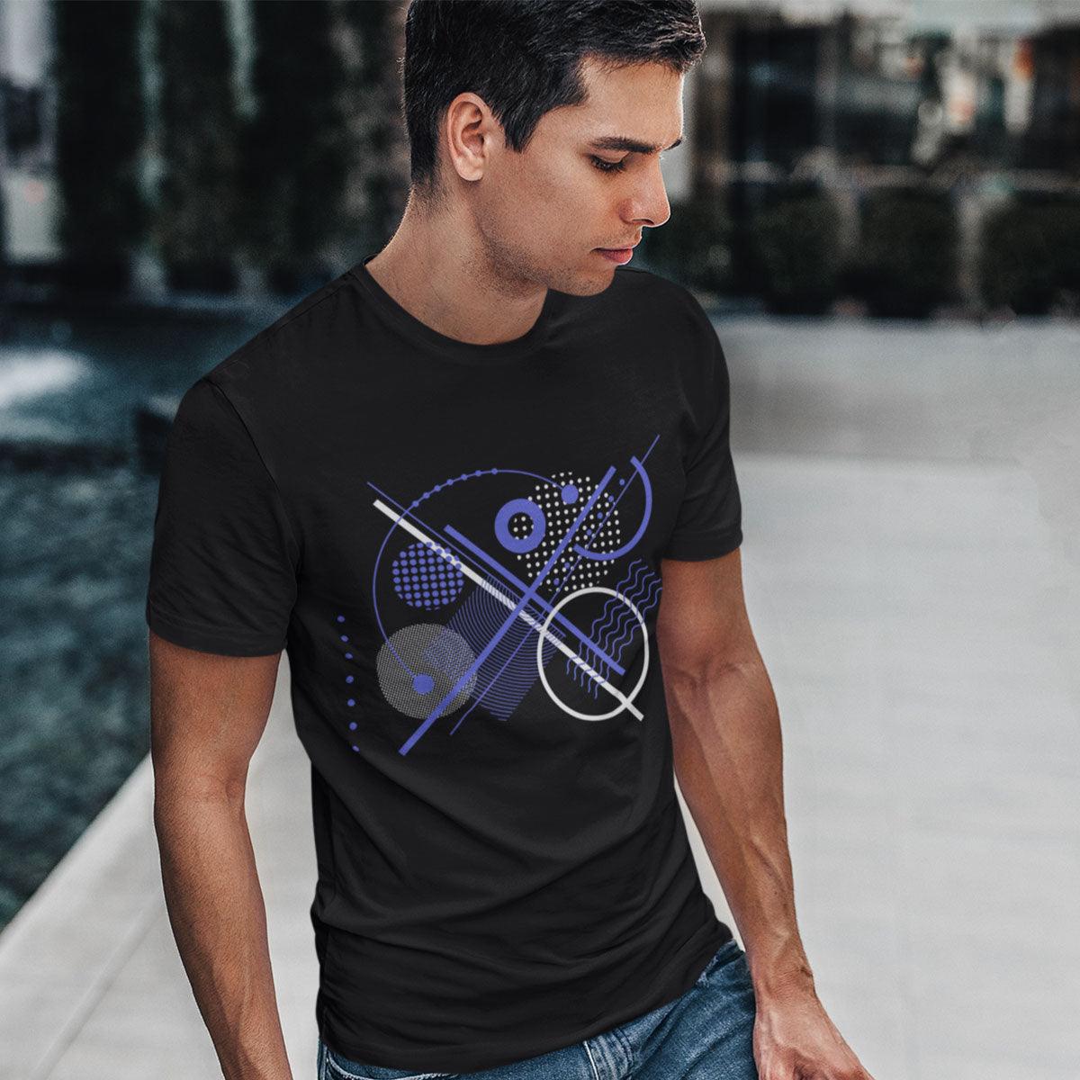 Abstract Art Background With Modern Geometric Elements - Kuzi Tees