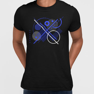 Abstract Art Background With Modern Geometric Elements - Kuzi Tees