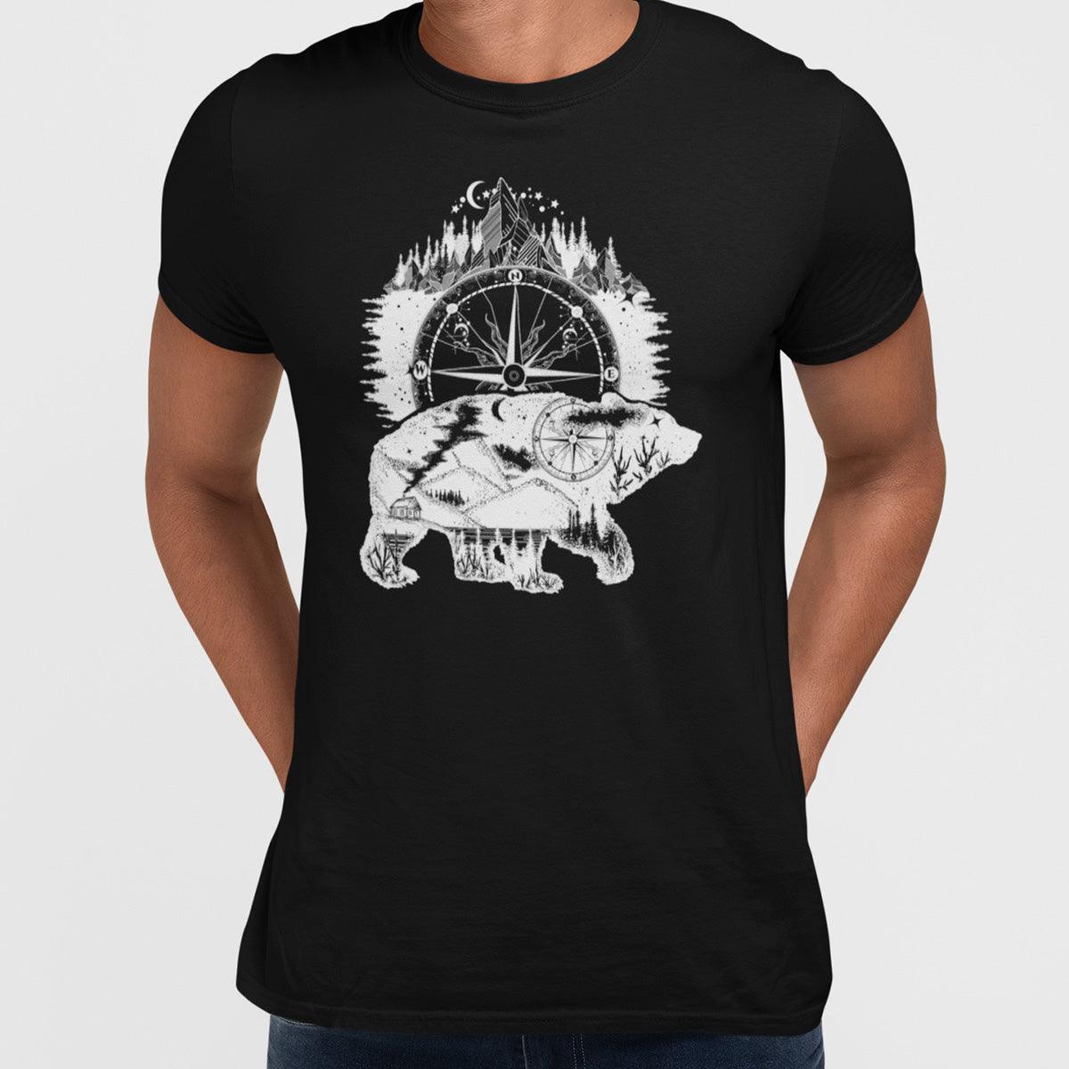 Abstract Polar Bear Black & White Unique Design - Kuzi Tees