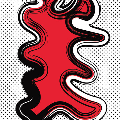 Pop Art Print Original Abstract Wall Art Unique Design A2 Roy Lichtenstein Type - Kuzi Tees