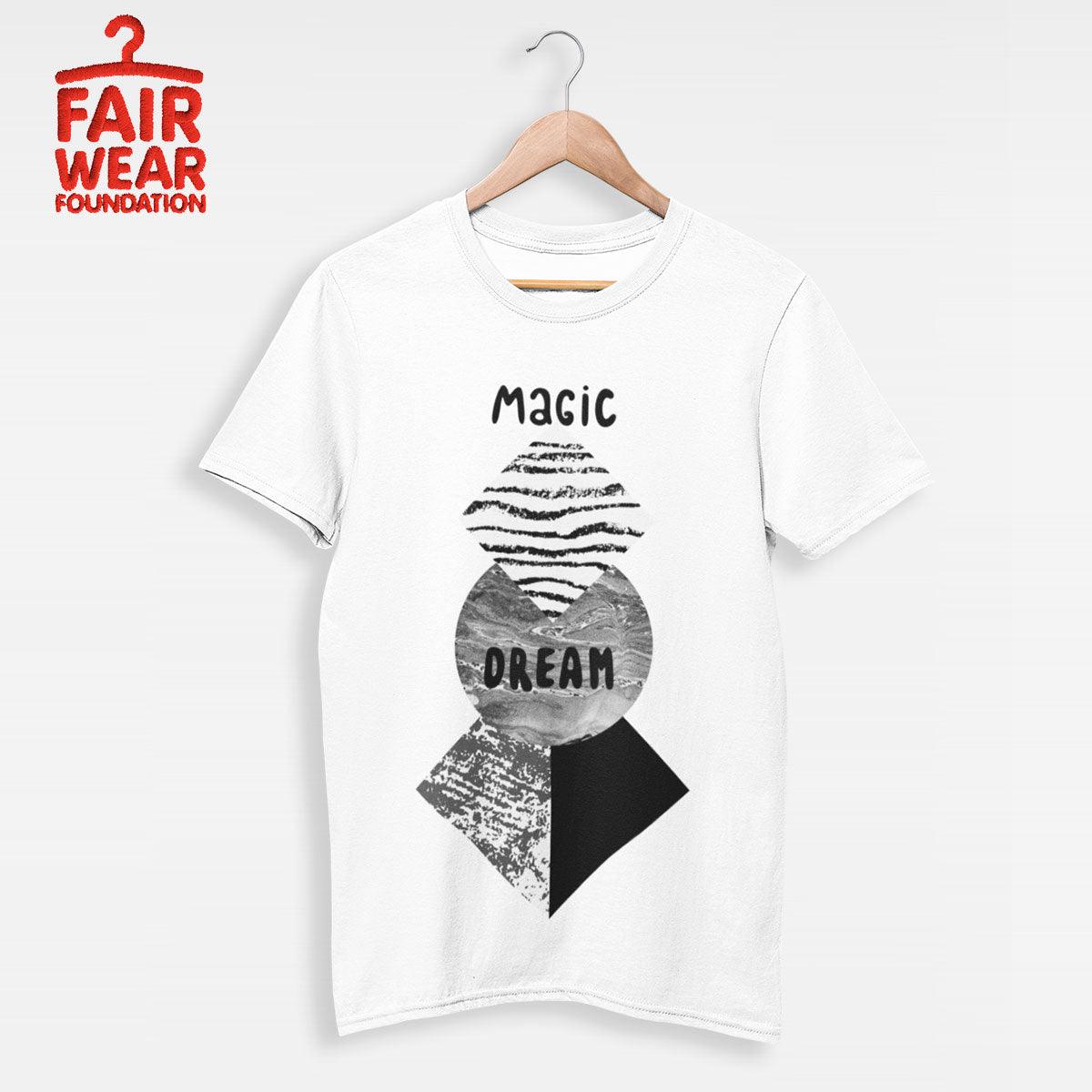 Abstract geometry shapes with watercolor & grunge - Magic Dream T-shirt - Kuzi Tees
