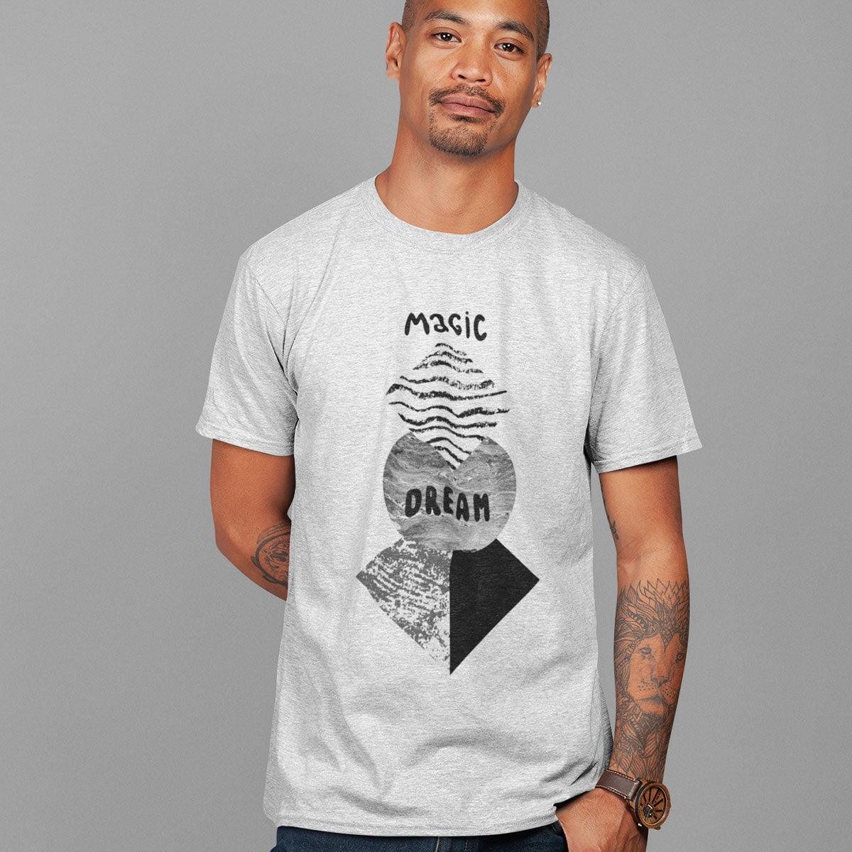 Abstract geometry shapes with watercolor & grunge - Magic Dream T-shirt - Kuzi Tees