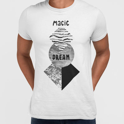 Abstract geometry shapes with watercolor & grunge - Magic Dream T-shirt - Kuzi Tees
