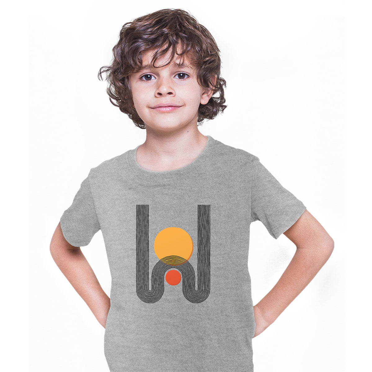 Modern Designer T-Shirt Print Colorful Short Round Neck Funny Birthday Gift T-shirt for Kids - Kuzi Tees