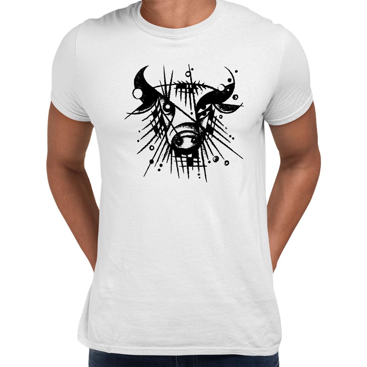 Abstract Picasso Bull Drawing Geometric Design Art Clothing Unique Gift Ideas Unisex T-shirt - Kuzi Tees