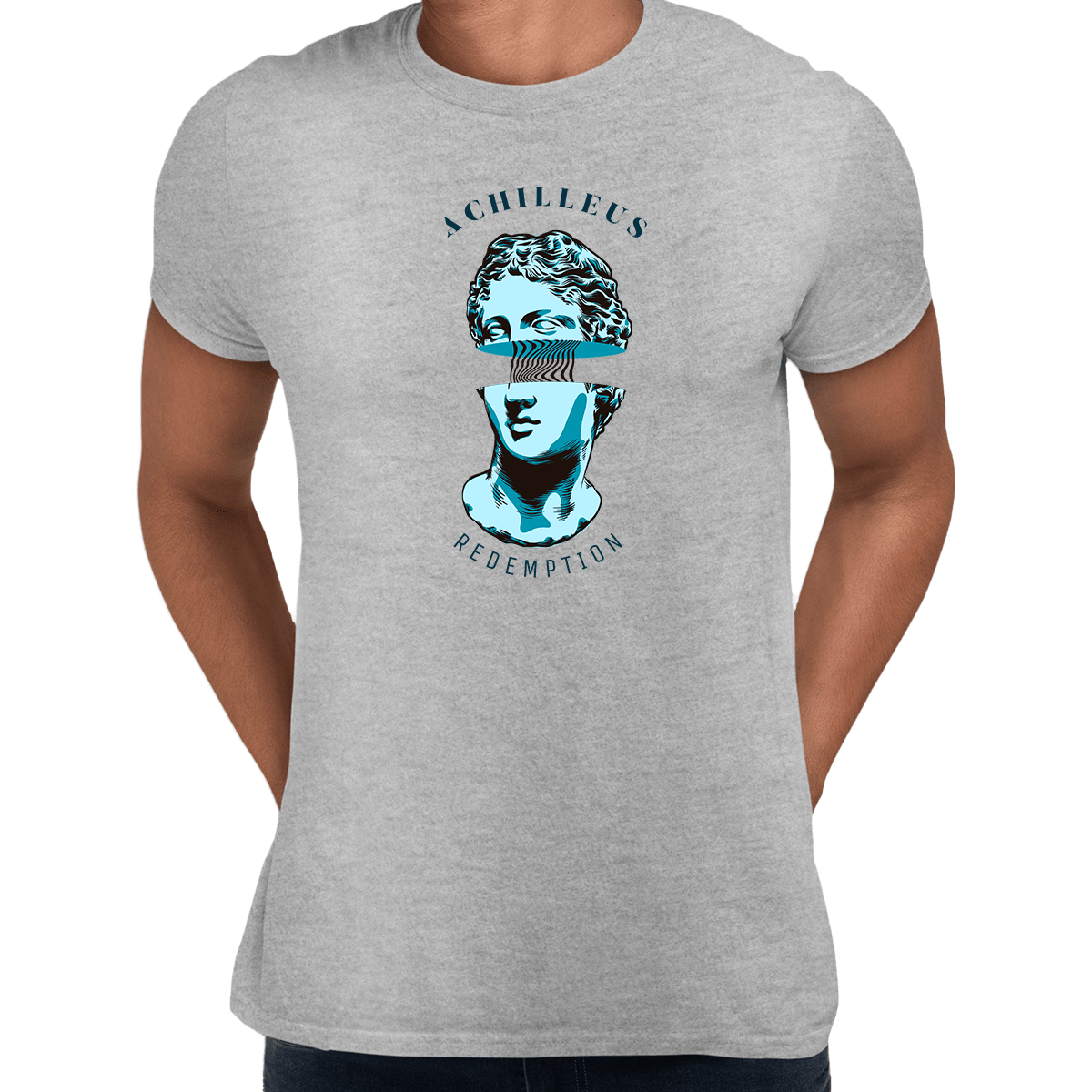 Achilleus Greek mythology Trojan War Hero Abstract Art Unisex T-shirt - Kuzi Tees