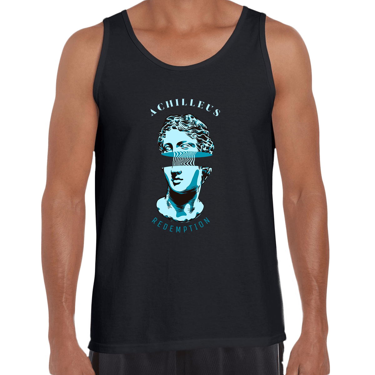 Achilleus Greek mythology Trojan War Hero Abstract Art Unisex Tank Top - Kuzi Tees