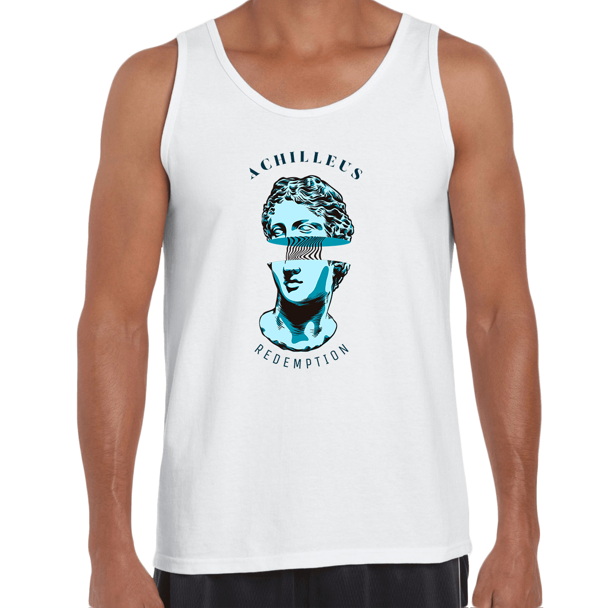 Achilleus Greek mythology Trojan War Hero Abstract Art Unisex Tank Top - Kuzi Tees