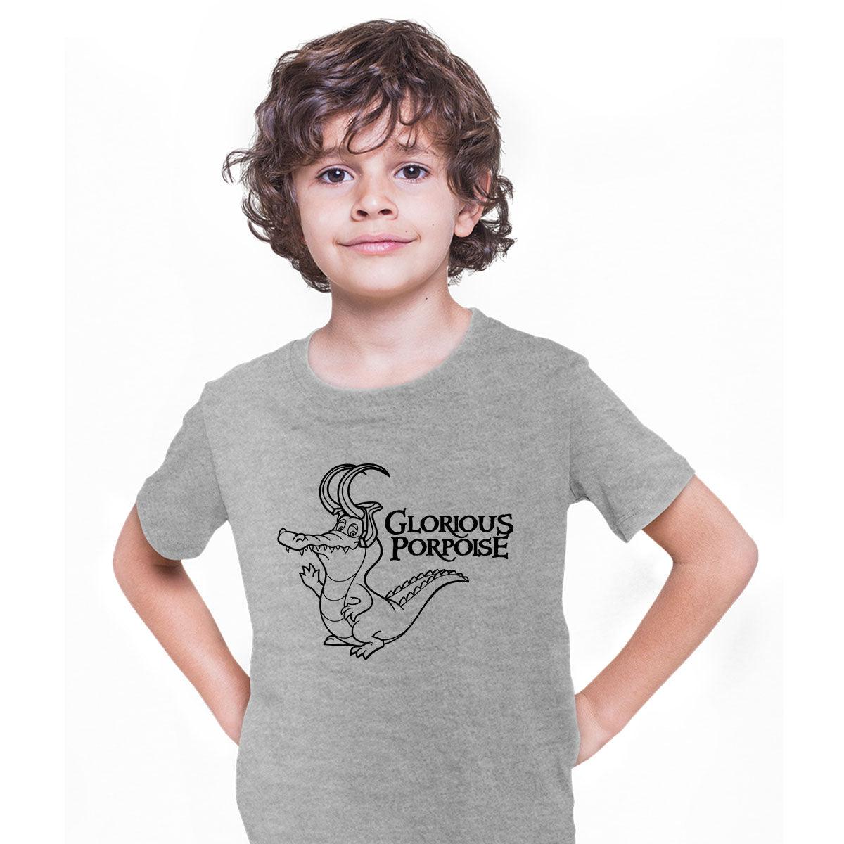Alligator Loki Marvel Superhero Comic Glorious Porpoise Typography T-shirt for Kids - Kuzi Tees
