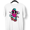 Old School Donut Skate Nostalgia 80's Shirt White Black & Grey Tee - Kuzi Tees
