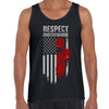 American chopper biker outlaw with USA Flag Tank Top - Kuzi Tees