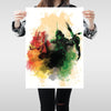 Flash & Arrow Movie Art Poster Original Wall Unique Graphic Design DC Universe - Kuzi Tees