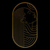 Art Deco Elegant Portraits Unisex T-shirt Golden Nostalgia Soft Line Design 6 - Kuzi Tees