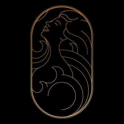 Art Deco Elegant Portraits Unisex T-shirt Golden Nostalgia Soft Line Design 3 - Kuzi Tees