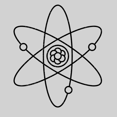 NEW Atom Atomic Symbol Physics Album Geek Nerd Science Mens Crew Neck T Shirt - Kuzi Tees
