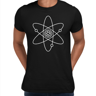 NEW Atom Atomic Symbol Physics Album Geek Nerd Science Mens Crew Neck T Shirt - Kuzi Tees