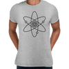 NEW Atom Atomic Symbol Physics Album Geek Nerd Science Mens Crew Neck T Shirt - Kuzi Tees