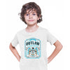 Biker Authentic Outlaw T-Shirt Motorbike Motorcycle Cafe Racer Chopper Bike T-shirt for Kids - Kuzi Tees