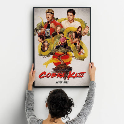 Cobra Kai 2018 One Cobra Kai Karate Kid Posters Big Print Art Frame TV Saga Little Dragons A2 A3 - Kuzi Tees