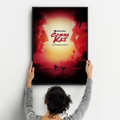 Cobra Kai 2018 Four Cobra Kai Karate Kid Posters Big Print Art Frame TV Saga Little Dragons A2 A3 - Kuzi Tees