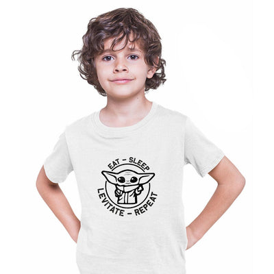 Baby Yoda Novelty Funny Gift T-Shirt Star Wars Mandalorian T-shirt for Kids - Kuzi Tees