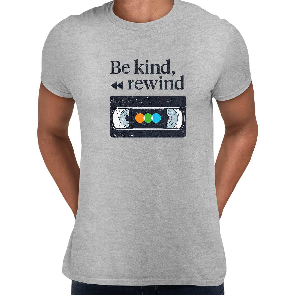 VHS Cassette Retro T Shirt Be Kind Rewind Old Video Cassette tape - Kuzi Tees