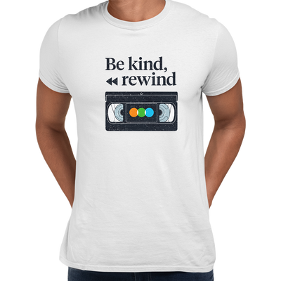 VHS Cassette Retro T Shirt Be Kind Rewind Old Video Cassette tape - Kuzi Tees