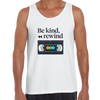 VHS Cassette Retro Tank Top Be Kind Rewind Old Video Cassette tape Scotch, Fuji Grunding - Kuzi Tees