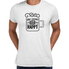 Don't worry Beer happy Mens Funny T-Shirt Novelty Joke T-Shirt Rude Gift Him Dad Birthday Slogan Unisex T-Shirt - Kuzi Tees