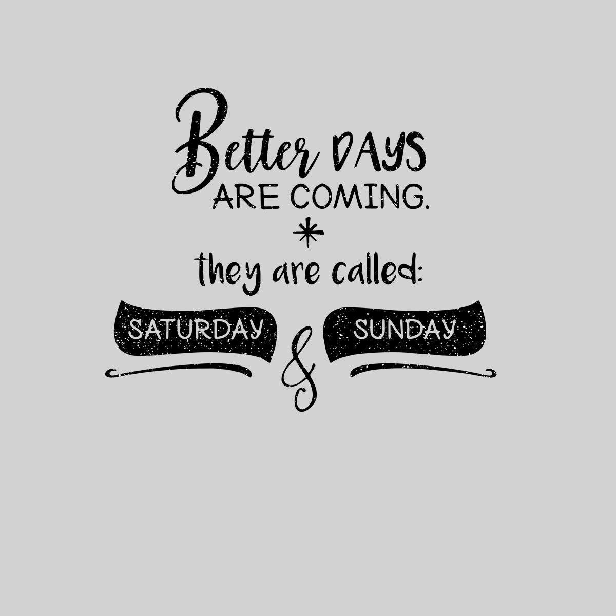Better days Mens Funny T-Shirt Novelty Joke T-Shirt Rude Gift Him Dad Birthday Slogan Unisex T-Shirt - Kuzi Tees