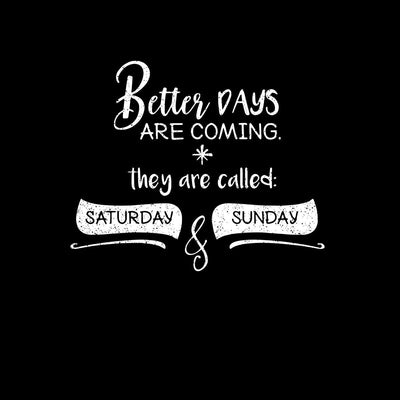 Better days Mens Funny T-Shirt Novelty Joke T-Shirt Rude Gift Him Dad Birthday Slogan Unisex T-Shirt - Kuzi Tees
