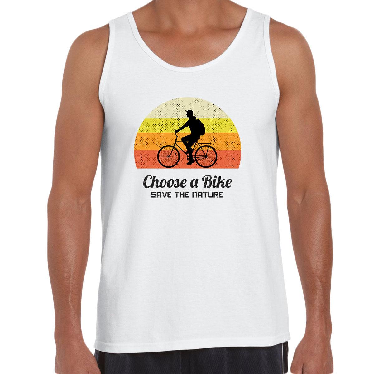 Cycling Choose a Bike-Save the nature Bicycle Racer Road Adult Unisex Tank Top - Kuzi Tees