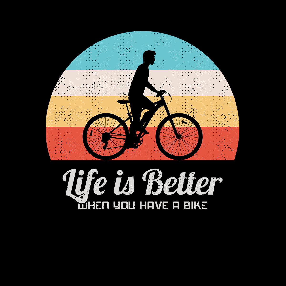 Cycling T-Shirt Life is better when you have a Bike Bicycle Racer Road Adult Unisex T-Shirt - Kuzi Tees