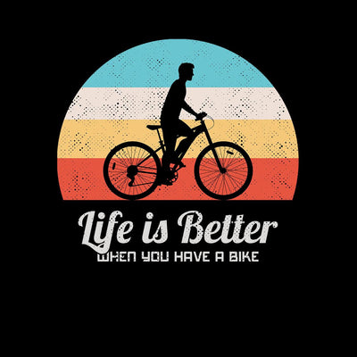 Cycling T-Shirt Life is better when you have a Bike Bicycle Racer Road Adult Unisex T-Shirt - Kuzi Tees