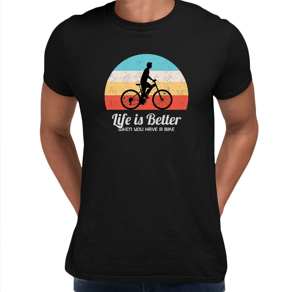 Cycling T-Shirt Life is better when you have a Bike Bicycle Racer Road Adult Unisex T-Shirt - Kuzi Tees