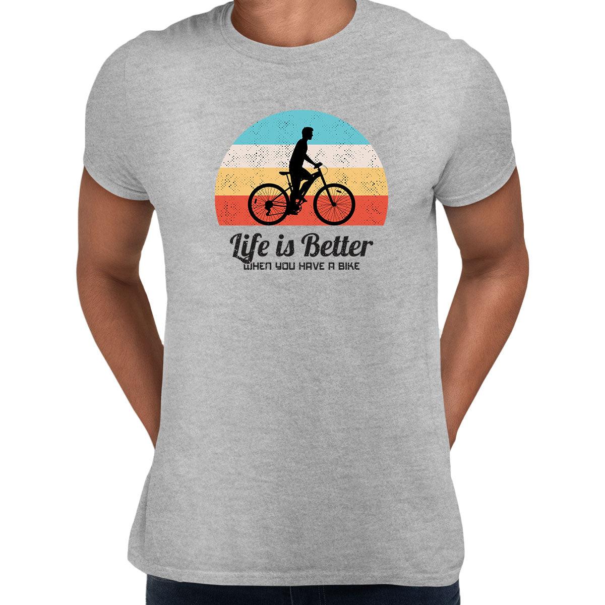 Cycling T-Shirt Life is better when you have a Bike Bicycle Racer Road Adult Unisex T-Shirt - Kuzi Tees