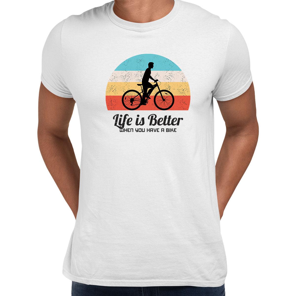 Cycling T-Shirt Life is better when you have a Bike Bicycle Racer Road Adult Unisex T-Shirt - Kuzi Tees