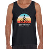 Cycling Life is better when you have a Bike Bicycle Racer Road Adult Unisex Tank Top - Kuzi Tees