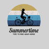 Cycling T-Shirt Summertime - Time to Ride Bicycle Racer Road Adult Unisex T-Shirt - Kuzi Tees