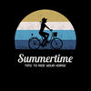 Cycling T-Shirt Summertime - Time to Ride Bicycle Racer Road Adult Unisex T-Shirt - Kuzi Tees