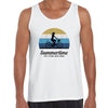 Cycling Summertime - Time to Ride Bicycle Racer Road Adult Unisex Tank Top - Kuzi Tees