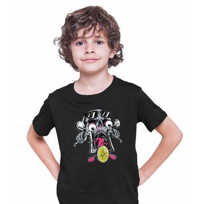 Skull Bike Biker Motorbike Motorcycle Enthusiast Custom Bike Kid's Tee - Kuzi Tees