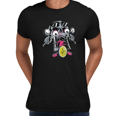 Skull Bike T-Shirt Mens Biker Motorbike Motorcycle Enthusiast Custom Bike Top - Kuzi Tees