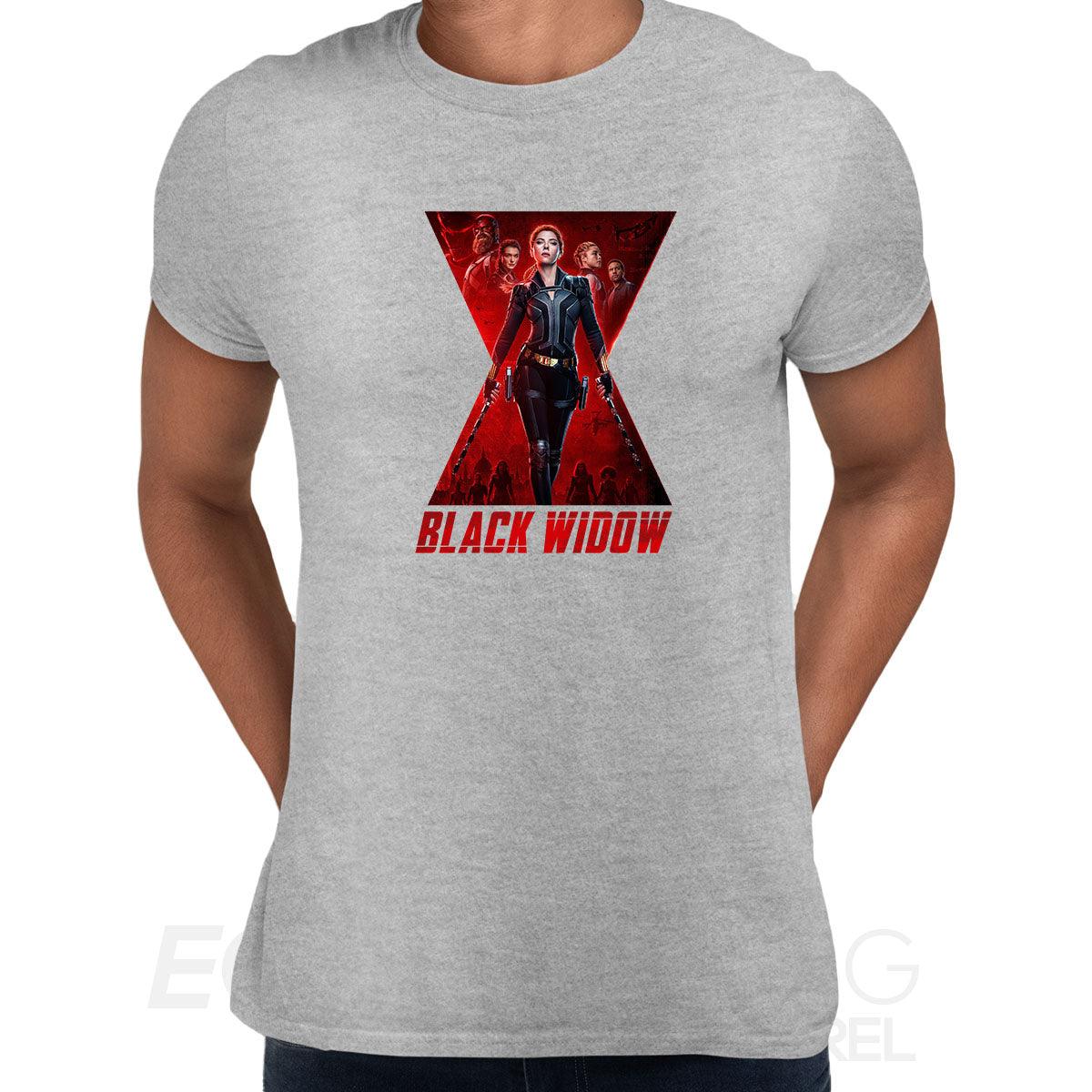 Black Widow Movie T-Shirt Action Marvel Adventure Superhero Adult Kids Gift Top Unisex Typography - Kuzi Tees