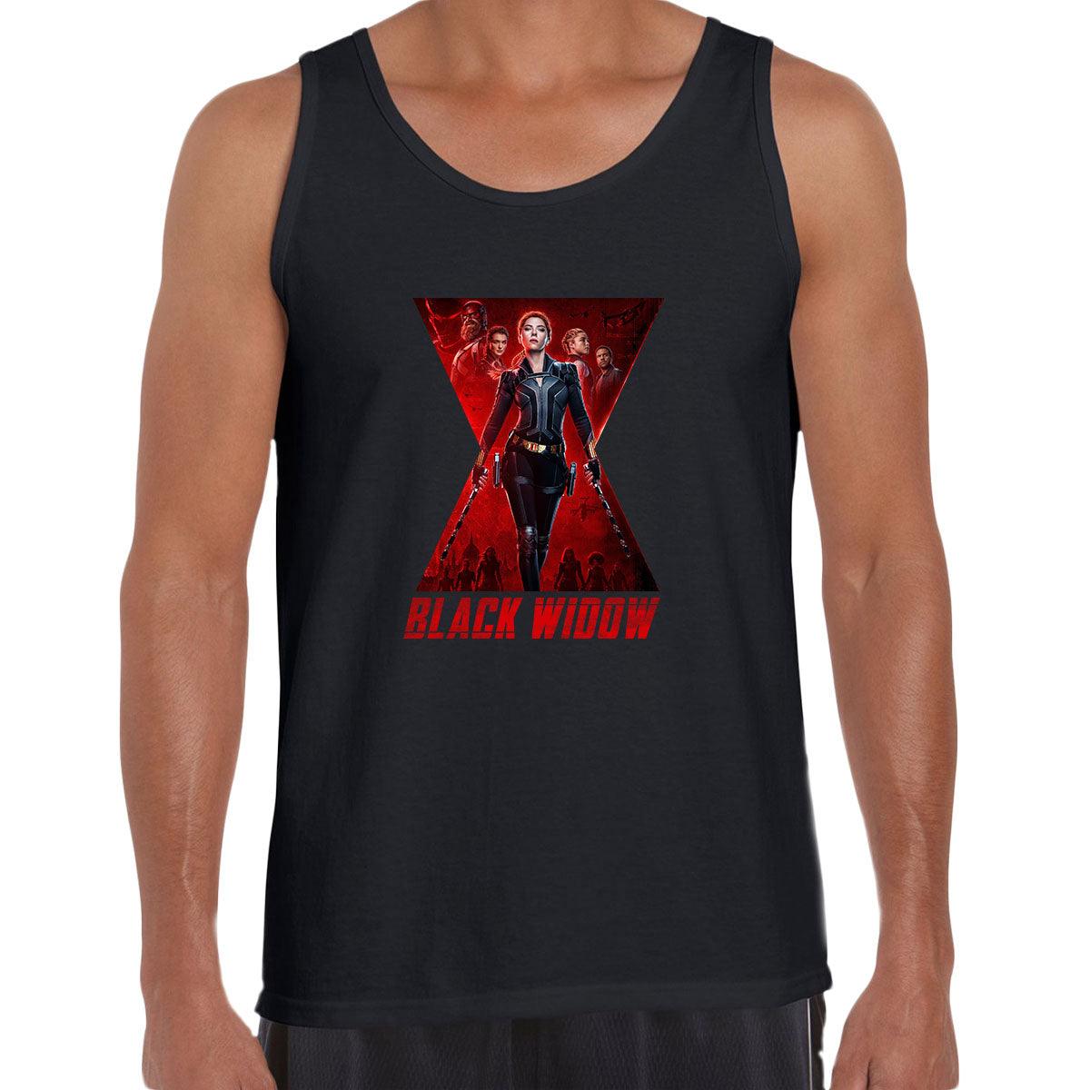 Black Widow Movie Tee Action Marvel Adventure Superhero Adult Gift Unisex Tank Top - Kuzi Tees