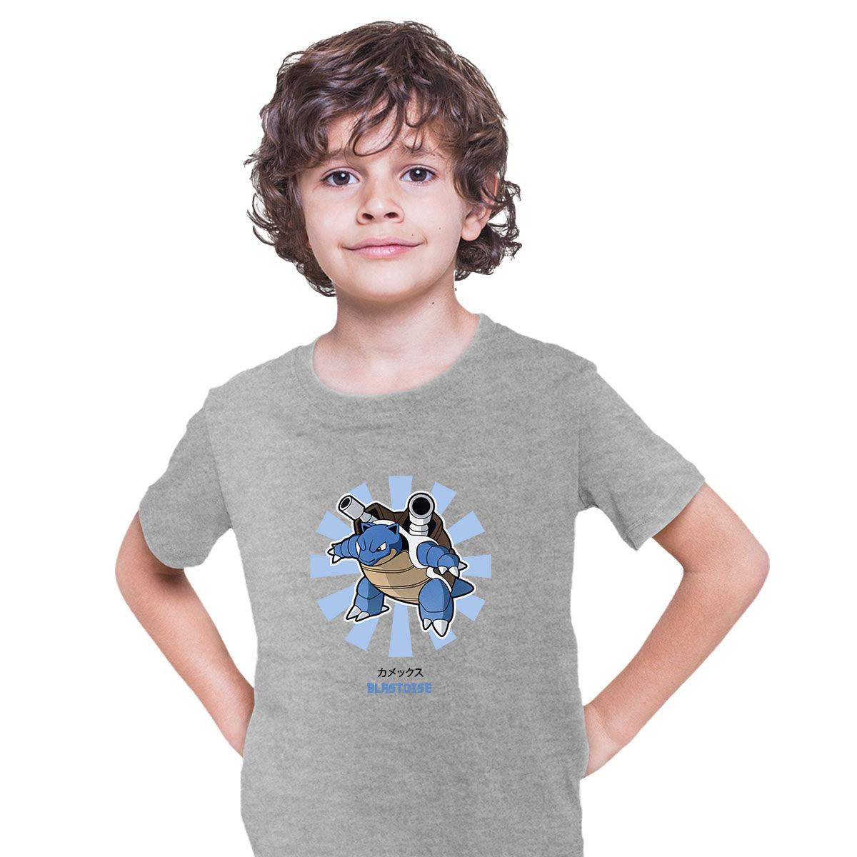 Blastoise Pokemon Movie Typography T-shirt for Kids - Kuzi Tees