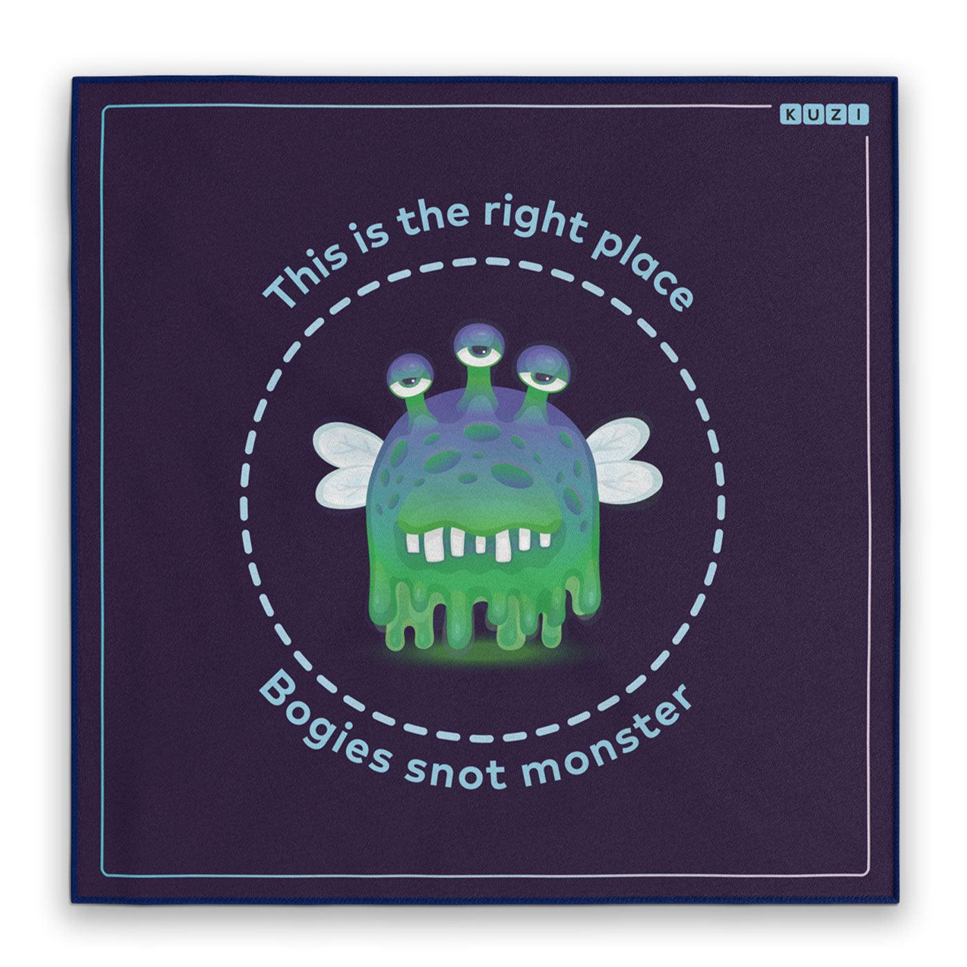 Bogies snot monster handkerchief 100% Cotton Perfect Gift - Kuzi Tees