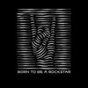 Born to be a rockstar Abstract Typography Unisex T-shirt - Kuzi Tees