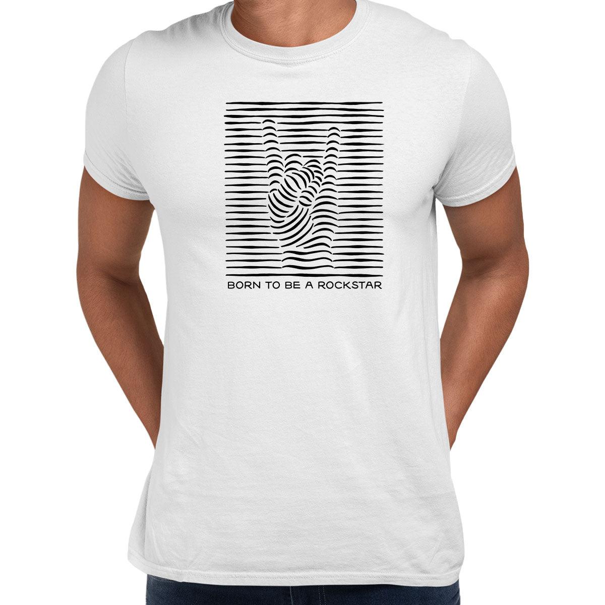 Born to be a rockstar Abstract Typography Unisex T-shirt - Kuzi Tees